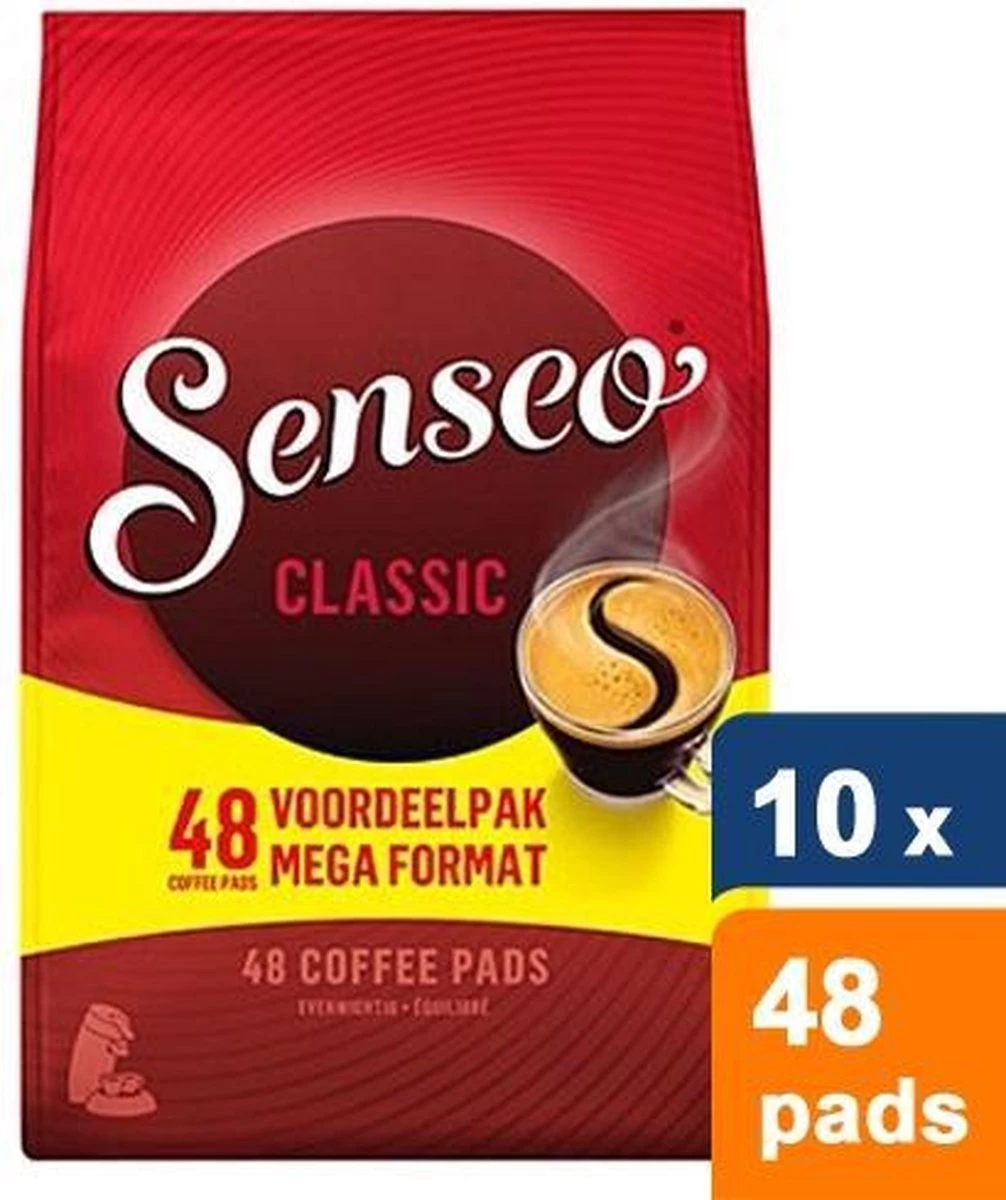 Senseo Classic Koffiepads - 10 X 48 Stuks 4 Senseo Classic Koffiepads - 10 X 48 Stuks - Afbeelding 2