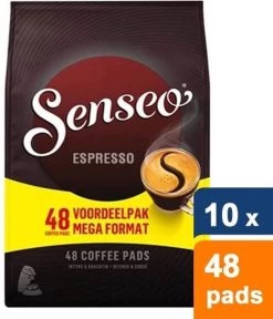 Senseo Espresso Koffiepads - 10 X 48 Stuks -Koffie en Thee Verkoop 1028x1200 1