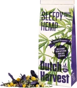 Sleepy Hemp - Hennep & Kruidenmix Thee 40 Gram - Dutch Harvest Losse Thee