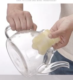 SensaHome - Infuser Theekan/Theepot - Transparant - Glas -Koffie en Thee Verkoop 1089x1200