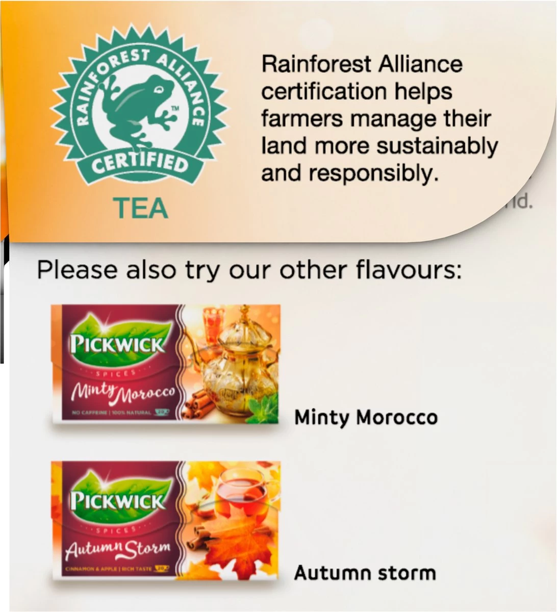 Pickwick Spices Turkish Apple Zwarte Thee - 12 X 20 Zakjes 10 Pickwick Spices Turkish Apple Zwarte Thee - 12 X 20 Zakjes - Afbeelding 8