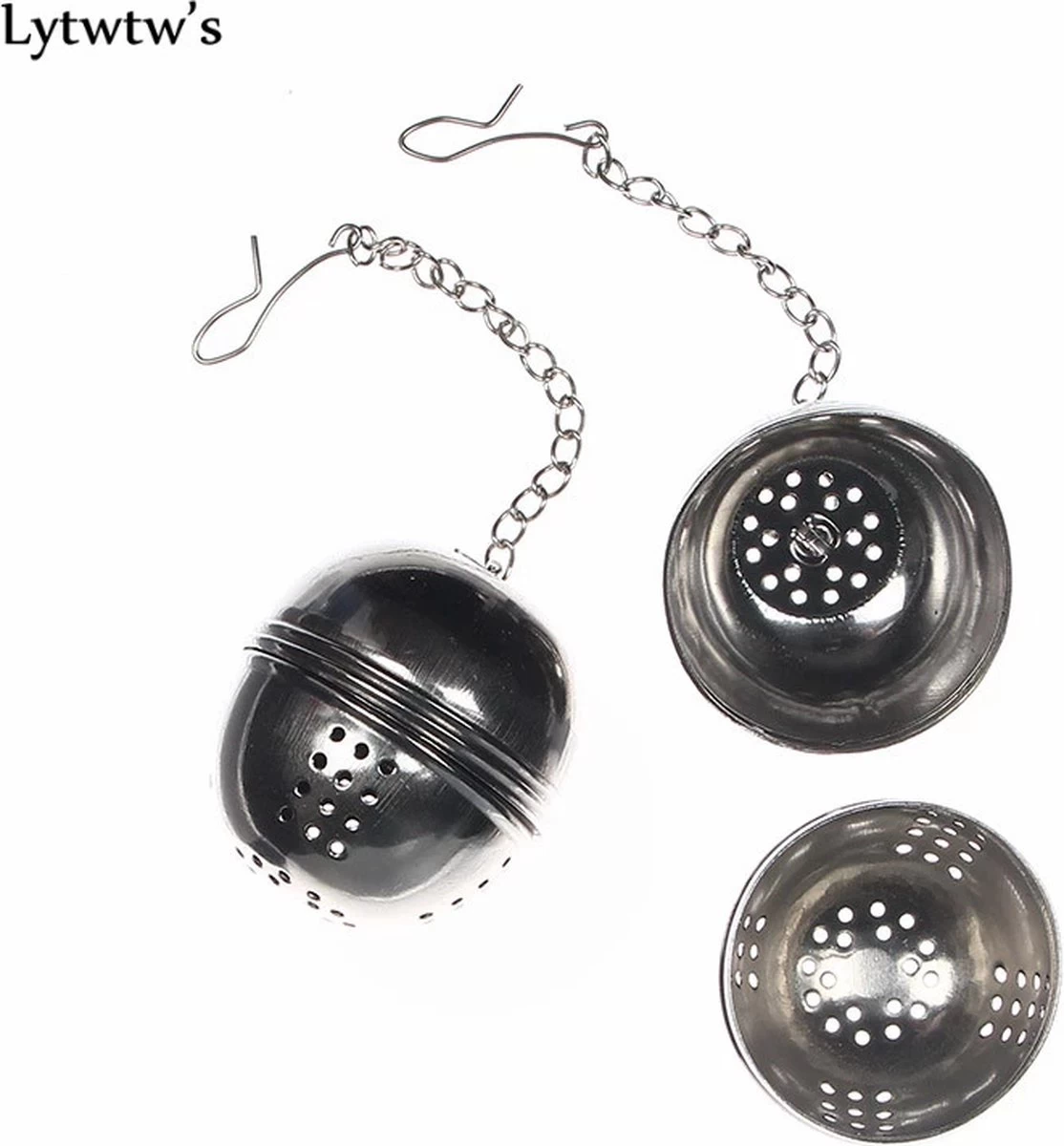 *** 2x RVS Thee Ei – Theefilter Mannetje – Losse Theezeef – Infuser - Theemannetje – 2 Stuks - Van Heble® *** 5 *** 2x RVS Thee Ei – Theefilter Mannetje – Losse Theezeef – Infuser - Theemannetje – 2 Stuks - Van Heble® *** - Afbeelding 3