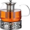 Monzana Theepot Glas - Met Theepotverwarmer – Voor 1,5 Liter RVS Zeef -Koffie en Thee Verkoop 1118x1200 2