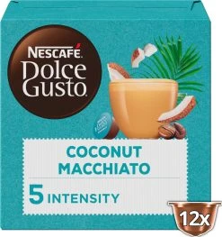 Nescafé Dolce Gusto Coconut Macchiato Capsules - Vegan Koffie - 36 Koffiecups -Koffie en Thee Verkoop 1126x1200 1