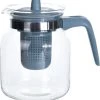 Merkloos Glazen Theepot Met Blauw Filter - 1.5 L -Koffie en Thee Verkoop 1138x1200