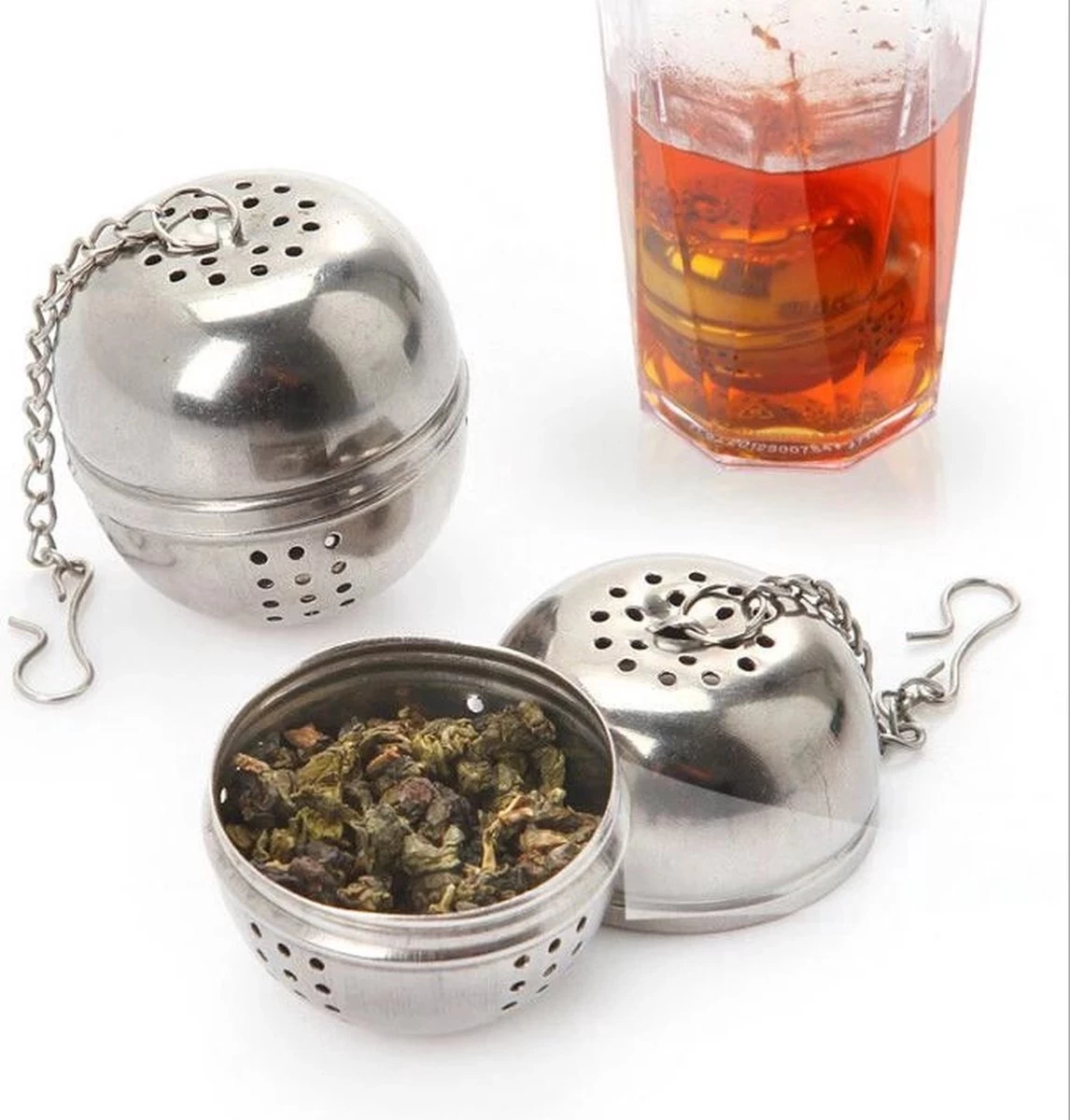 *** 2x RVS Thee Ei – Theefilter Mannetje – Losse Theezeef – Infuser - Theemannetje – 2 Stuks - Van Heble® *** 3 *** 2x RVS Thee Ei – Theefilter Mannetje – Losse Theezeef – Infuser - Theemannetje – 2 Stuks - Van Heble® ***