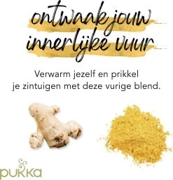 Pukka Three Ginger Thee, Met Kurkuma, Gember En Galangawortel - 4 X 20 Zakjes - GB-BIO-05 -Koffie en Thee Verkoop 1152x1200 3