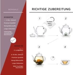 Creano Theebloemen Geschenkset Kadoverpakking Theebloemen En Glazen Theekan - Witte Theebloemen En Zwarte Theebloemen (6 Stuks) -Koffie en Thee Verkoop 1155x1200 1