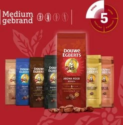 Douwe Egberts Aroma Rood Koffiebonen - 4 X 1000 Gram - Extra Grote Verpakking -Koffie en Thee Verkoop 1181x1200
