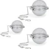 Merkloos Thee Zeef Set 3 Stuks Ø 9 / Ø 7 / Ø 5 - Thee/kruiden Kogel RVS -Thee Ei RVS - Kruiden Zeef/filter RVS -Koffie en Thee Verkoop 1187x1200 2