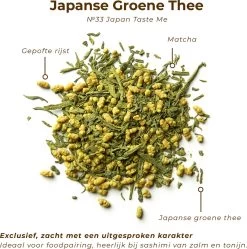 Soolong Taste Japan Nr33 Japanse Groene Thee - Fluweelzacht - Genmaicha, Matcha & Gepofte Rijst - Duurzame Losse Thee - Premium Thee Uit Japan - Blik 25gram -Koffie en Thee Verkoop 1189x1200 1