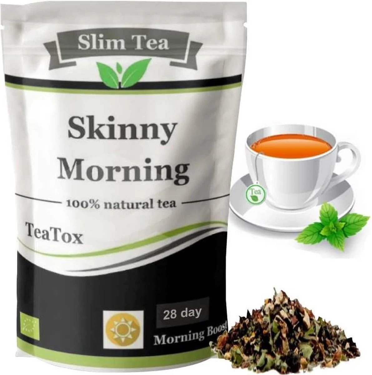 Slim Teatox - 28 Dagen Afslank En Detox Kuur - Optimaal Gewichtsverlies - 2 Soorten Natuurlijke Thee 4 Slim Teatox - 28 Dagen Afslank En Detox Kuur - Optimaal Gewichtsverlies - 2 Soorten Natuurlijke Thee - Afbeelding 2