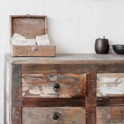 Raw Materials Scrapwood Theedoos – 6 Vakken – Gerecycled Hout -Koffie en Thee Verkoop 1197x1200 5