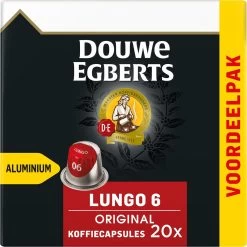 Douwe Egberts Lungo Original Koffiecups - Intensiteit 6/12 - 10 X 20 Capsules -Koffie en Thee Verkoop 1198x1200 1