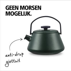 BRABANTIA T-TIME Donkergroene Theepot - Gietijzer - 0,7 L - Inclusief Zeefje -Koffie en Thee Verkoop 1198x1200 19