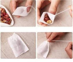 Merkloos Lege Theezakjes | 100 STUKS| 5,5 X 7 Cm Theefilters |Heerlijke Zelfgemaakte Thee | High Tea Party Met Vrienden -Koffie en Thee Verkoop 1200x1020 2