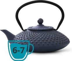 Bredemeijer - Theepot Xilin 1,25L Gietijzer Blauw -Koffie en Thee Verkoop 1200x1021 1