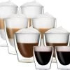 DUOS Gläser 2x (80, 200, 310, 400ml) - Feelino Dubbelwandige Glazen/thermoglazen/theeglazen/koffieglazen Met Zweefeffect Houden Dranken Langer Warm En Langer Koud -Koffie en Thee Verkoop 1200x1038