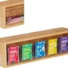 Relaxdays Theedoos 5 Vaks - Theekist - Theezakjeshouder - Bamboe - Voor Ca. 10 Theezakjes -Koffie en Thee Verkoop 1200x1041 1