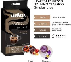 Lavazza Espresso Italiano Classico Gemalen / Filterkoffie - 8 X 250 Gram 10 Lavazza Espresso Italiano Classico Gemalen / Filterkoffie - 8 X 250 Gram -Koffie en Thee Verkoop 1200x1053 1
