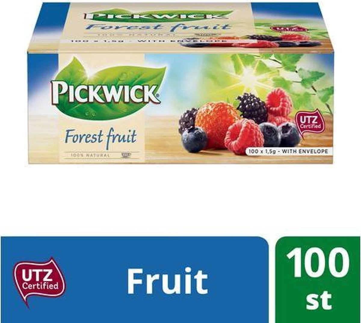 Thee Pickwick Forest Fruit 100x1.5gr Met Envelop 4 Thee Pickwick Forest Fruit 100x1.5gr Met Envelop - Afbeelding 2