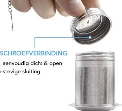 PrimeAmbition - 2 Stuks Theezeef En Theetip Voor Losse Thee - Extra Fijne Filter - Thee Ei Set Met Schoteltje Voor Theezakjes -Koffie en Thee Verkoop 1200x1090