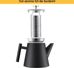 Silberthal - Theepot Met Filter - 1 L - RVS Dubbelwandig - Zwart - Cadeau 13 Silberthal - Theepot Met Filter - 1 L - RVS Dubbelwandig - Zwart - Cadeau -Koffie en Thee Verkoop 1200x1091 1