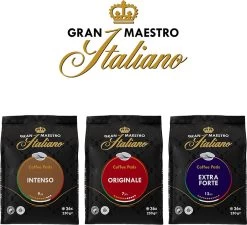 Gran Maestro Italiano – Extra Forte - Koffiepads - Senseo Compatibel Pads – Krachtig En Karakteristiek - 6 X 36 Pads -Koffie en Thee Verkoop 1200x1094 1