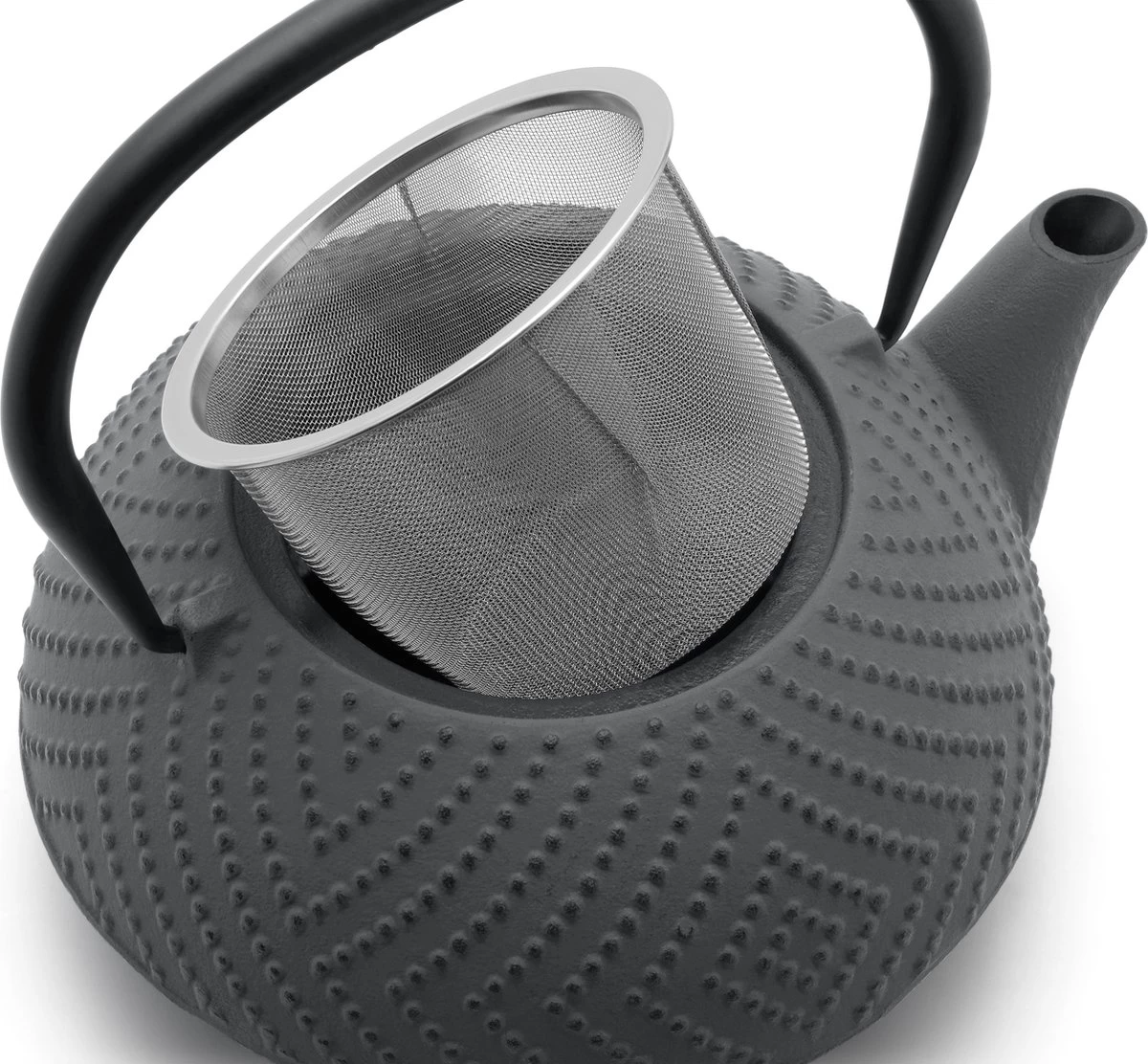Bredemeijer Theepot Fujian 1.2L Met Filter Warm Grijs 5 Bredemeijer Theepot Fujian 1.2L Met Filter Warm Grijs - Afbeelding 3