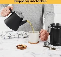 Silberthal - Theepot Met Filter - 1 L - RVS Dubbelwandig - Zwart - Cadeau 10 Silberthal - Theepot Met Filter - 1 L - RVS Dubbelwandig - Zwart - Cadeau -Koffie en Thee Verkoop 1200x1123 2
