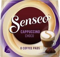 Senseo Cappuccino Choco Koffiepads - 2/9 Intensiteit - 4 X 8 Pads 18 Senseo Cappuccino Choco Koffiepads - 2/9 Intensiteit - 4 X 8 Pads -Koffie en Thee Verkoop 1200x1152