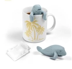 Theezeefje In De Vorm Van Een Zeekoe/lamantijn - Tea Infuser 'Manatea' - Siliconen Thee-ei 'walrus' -Koffie en Thee Verkoop 1200x1154
