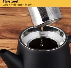 Silberthal - Theepot Met Filter - 1 L - RVS Dubbelwandig - Zwart - Cadeau 11 Silberthal - Theepot Met Filter - 1 L - RVS Dubbelwandig - Zwart - Cadeau -Koffie en Thee Verkoop 1200x1163 2