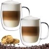 Luxe Latte Macchiato Glazen Met Oor - Dubbelwandige Koffieglazen - Cappuccino Glazen - 400 ML - 2x -Koffie en Thee Verkoop 1200x1174 4