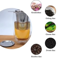Theezeef Met Handvat Inclusief Lekplaatje En Kruiden Knijper - Thee Ei Voor Losse Thee - Theefilter Voor Losse Thee - Thee Infuser -Koffie en Thee Verkoop 1200x1178 2