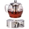 HI Glazen Theepot/theekan Met Filter En Warmhoudplaat 1,2 Liter - Theepot Met Filter - Theepot Met Warmhouder -Koffie en Thee Verkoop 1200x1178 4
