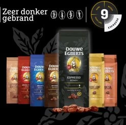 Douwe Egberts Espresso Koffiebonen - 4 X 1000 Gram - Extra Grote Verpakking -Koffie en Thee Verkoop 1200x1191