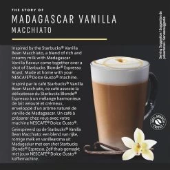 Starbucks By Dolce Gusto Capsules Madagascar Vanilla Macchiato- 3 Doosjes à 12 Koffiecups -Koffie en Thee Verkoop 1200x1198