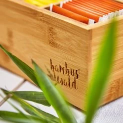 Bambuswald© Houten Theedoos Met 6 Vakken Gemaakt Van 100% Duurzame Bamboe -Koffie en Thee Verkoop 1200x1200 229