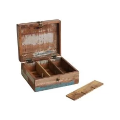 Raw Materials Scrapwood Theedoos – 6 Vakken – Gerecycled Hout -Koffie en Thee Verkoop 1200x1200 261