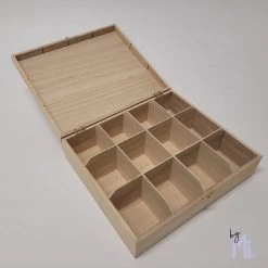 Bymi | Theedoos 12 Vaks | Opdruk But First Tea | Housewarming | Uitzet | Cadeau Voor Haar -Koffie en Thee Verkoop 1200x1200 274