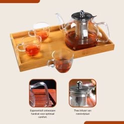 SensaHome - Infuser Theekan/Theepot - Transparant - Glas -Koffie en Thee Verkoop 1200x1200 363