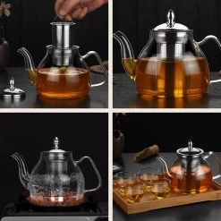 SensaHome - Infuser Theekan/Theepot - Transparant - Glas -Koffie en Thee Verkoop 1200x1200 365