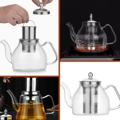 SensaHome - Infuser Theekan/Theepot - Transparant - Glas -Koffie en Thee Verkoop 1200x1200 370