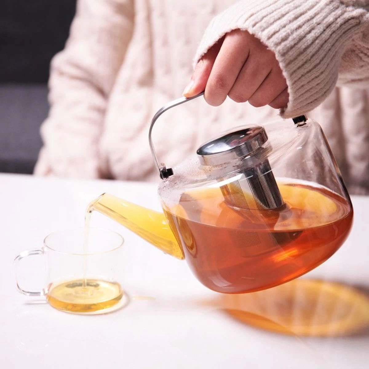 Viva Scandinavia Bjorn Theepot - Glas - Met Filter - 1,2 L - Transparant 12 Viva Scandinavia Bjorn Theepot - Glas - Met Filter - 1,2 L - Transparant - Afbeelding 11