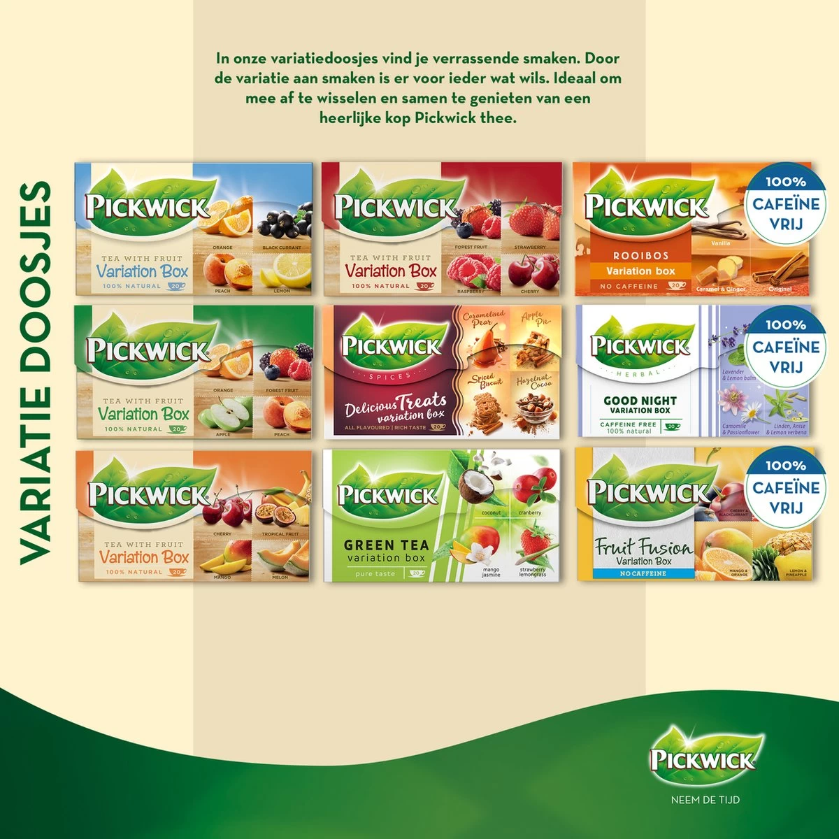 Pickwick Fruit Thee Variatie Rood - 12 X 20 Zakjes 7 Pickwick Fruit Thee Variatie Rood - 12 X 20 Zakjes - Afbeelding 5