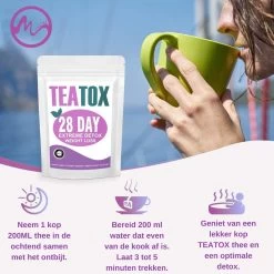 TeaTox™ 28 Dagen Afvallen Detox - Thee - Detox + E-book 30 Recepten -Koffie en Thee Verkoop 1200x1200 543