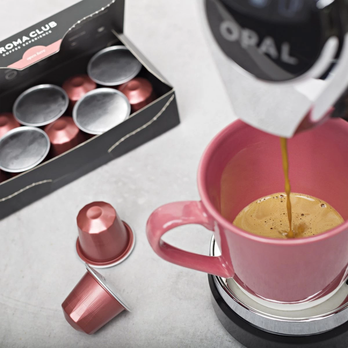 Aroma Club - Nespresso Compatible Capsules (120 St.) - No. 4 Fair Frank - Intensiteit 4/5 - Espresso - 100% Aluminium Koffiecups 8 Aroma Club - Nespresso Compatible Capsules (120 St.) - No. 4 Fair Frank - Intensiteit 4/5 - Espresso - 100% Aluminium Koffiecups - Afbeelding 6