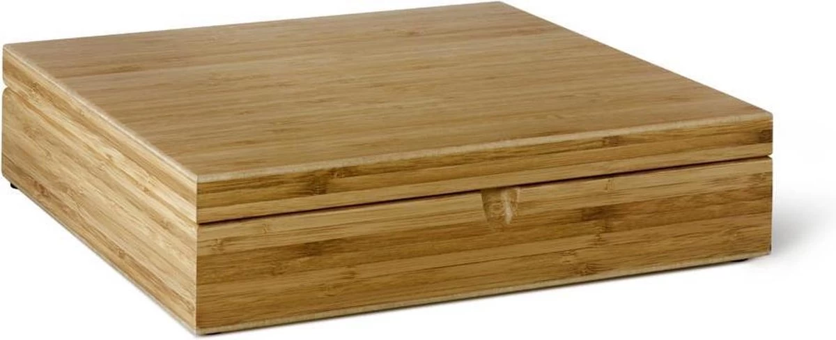 Bredemeijer - Theedoos 12-vaks Gesloten Bamboe Naturel 4 Bredemeijer - Theedoos 12-vaks Gesloten Bamboe Naturel - Afbeelding 2