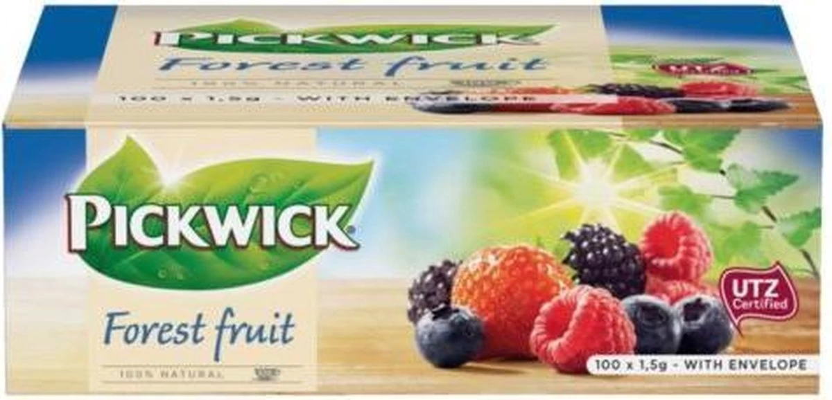 Thee Pickwick Forest Fruit 100x1.5gr Met Envelop 3 Thee Pickwick Forest Fruit 100x1.5gr Met Envelop